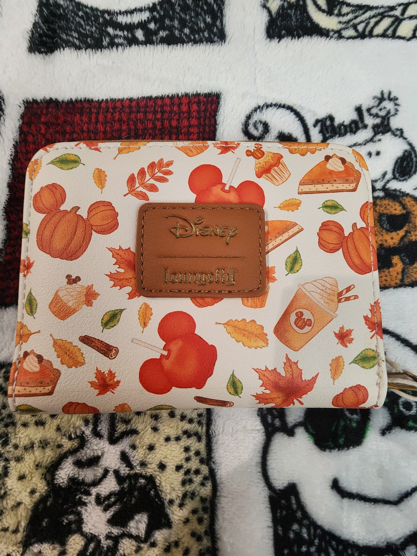 Loungefly Disney Mickey Mouse Pumpkin Spice Halloween Wallet