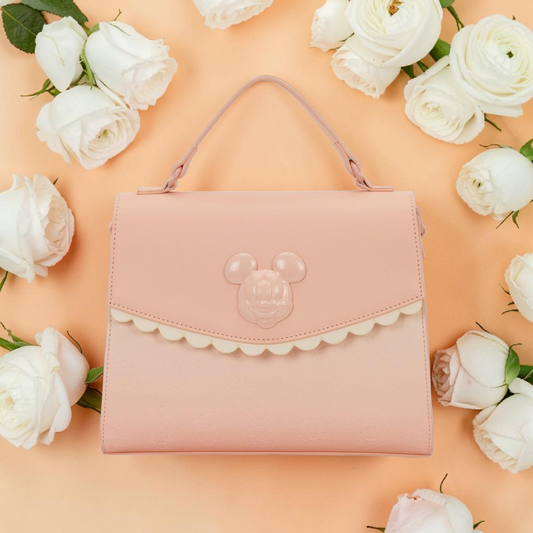 Loungefly Disney Mickey and Friends Pastel Pink Crossbody Bag