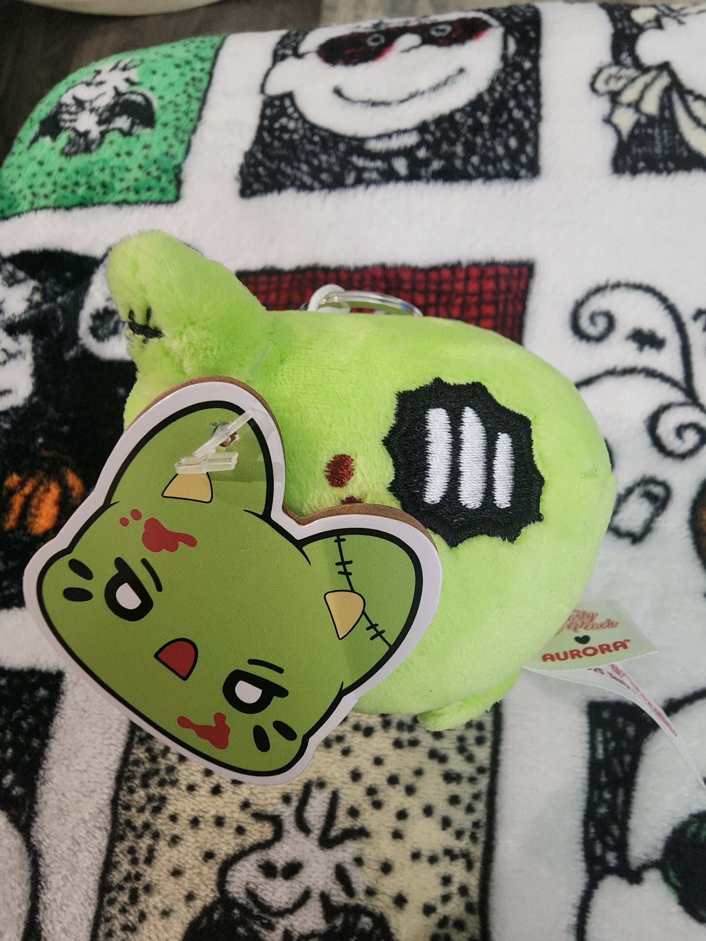 Meowchi Green Blood Zombie Bag Clip
