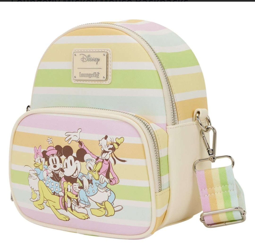 Loungefly Disney Sensational Six Stripe Convertible Backpack