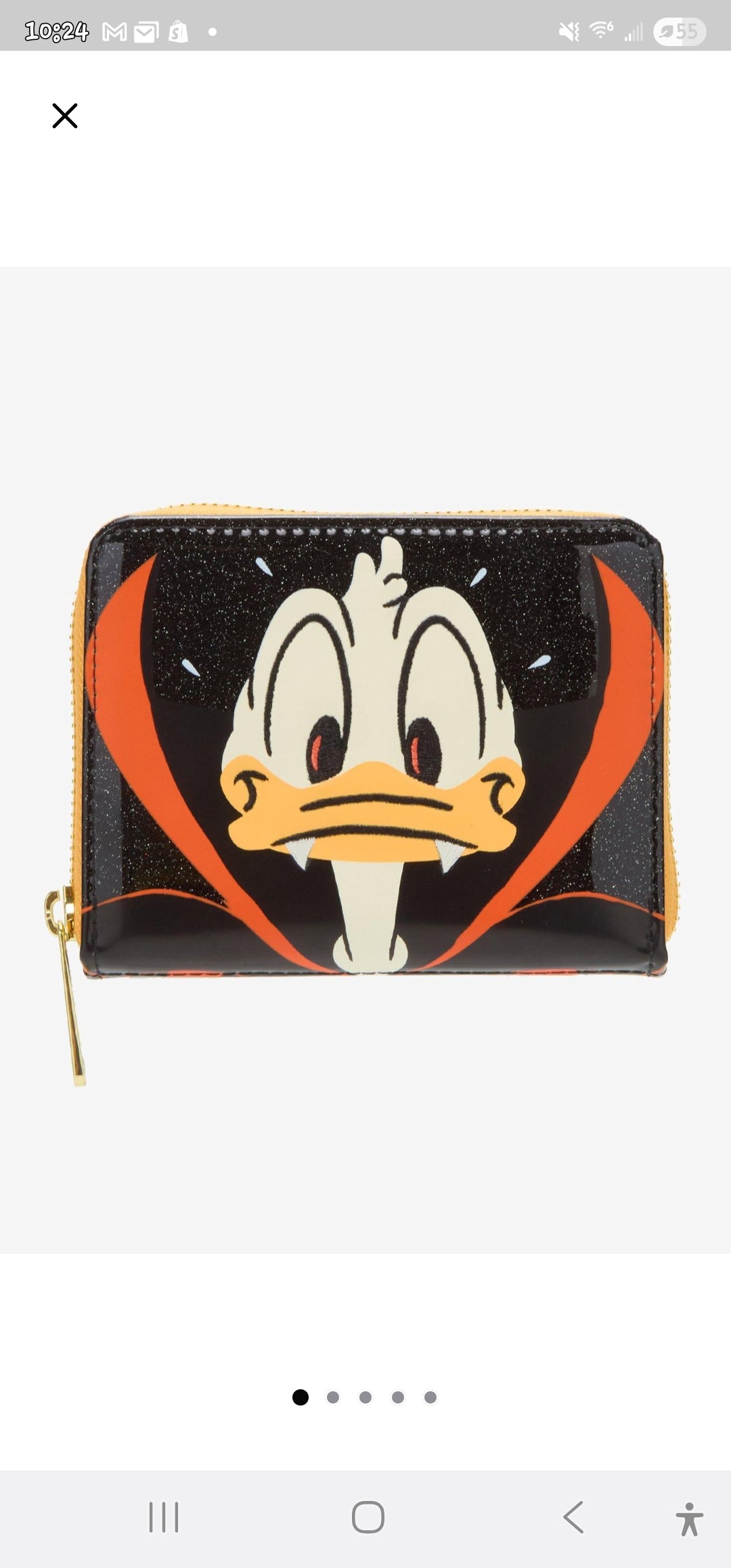 Loungefly Disney Donald Duck Vampire Halloween Wallet