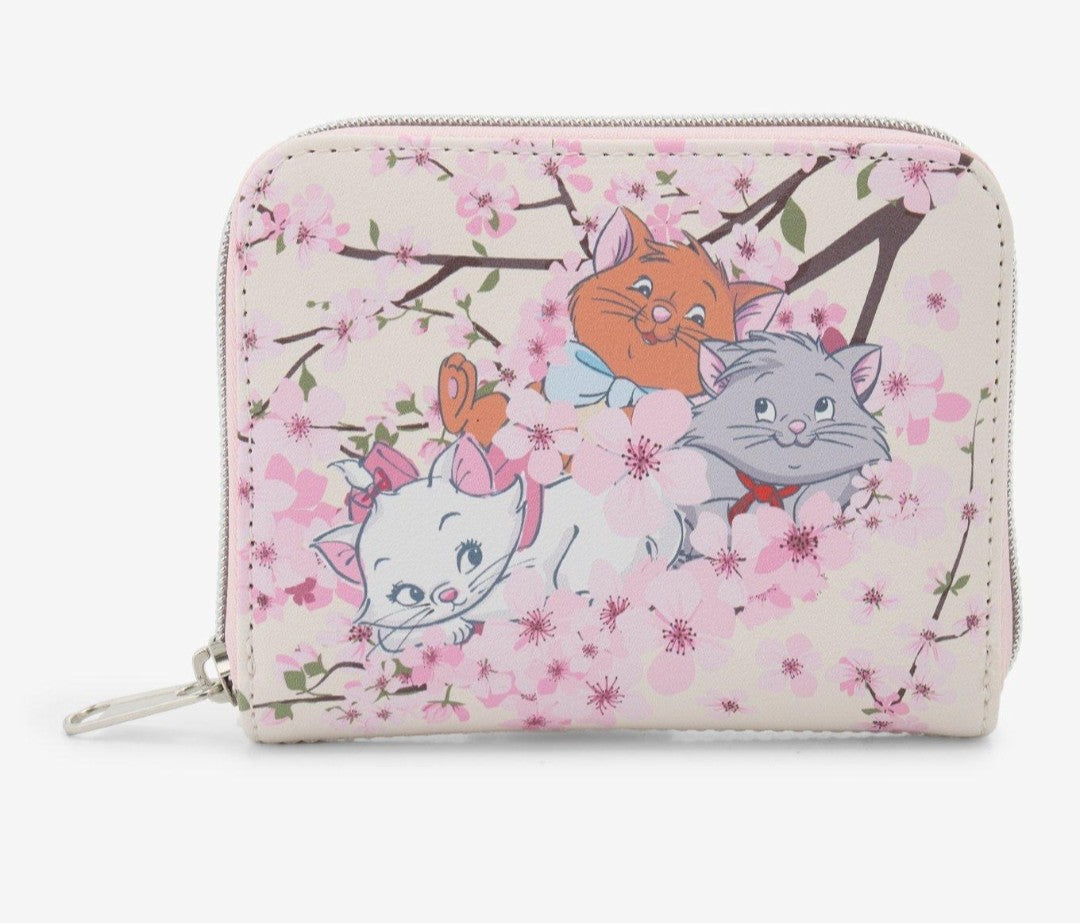 Loungefly Disney Aristocats Marie and Her Brothers Cherry Blossom Wallet