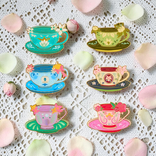 Loungefly Disney Princess Teacups Mystery Pins