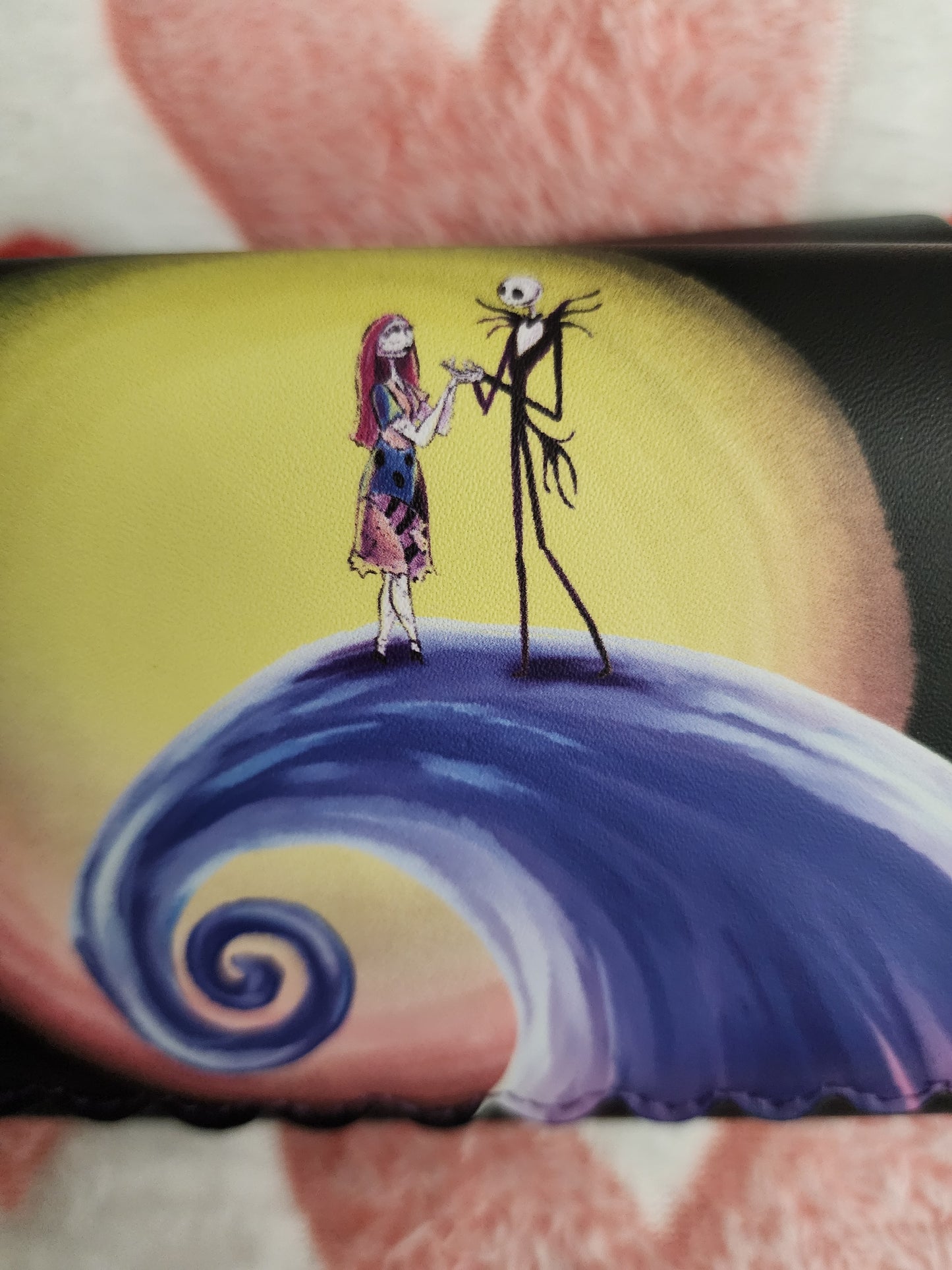 Loungefly Disney Nightmare Before Christmas Jack and Sally Spiral Hill Wallet