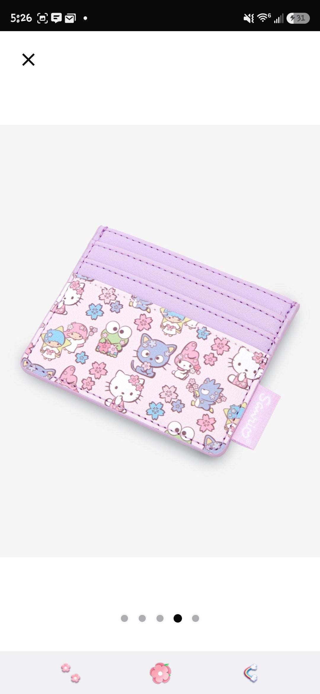 Loungefly Sanrio Hello Kitty and Friends Cherry Blossom Card Holder