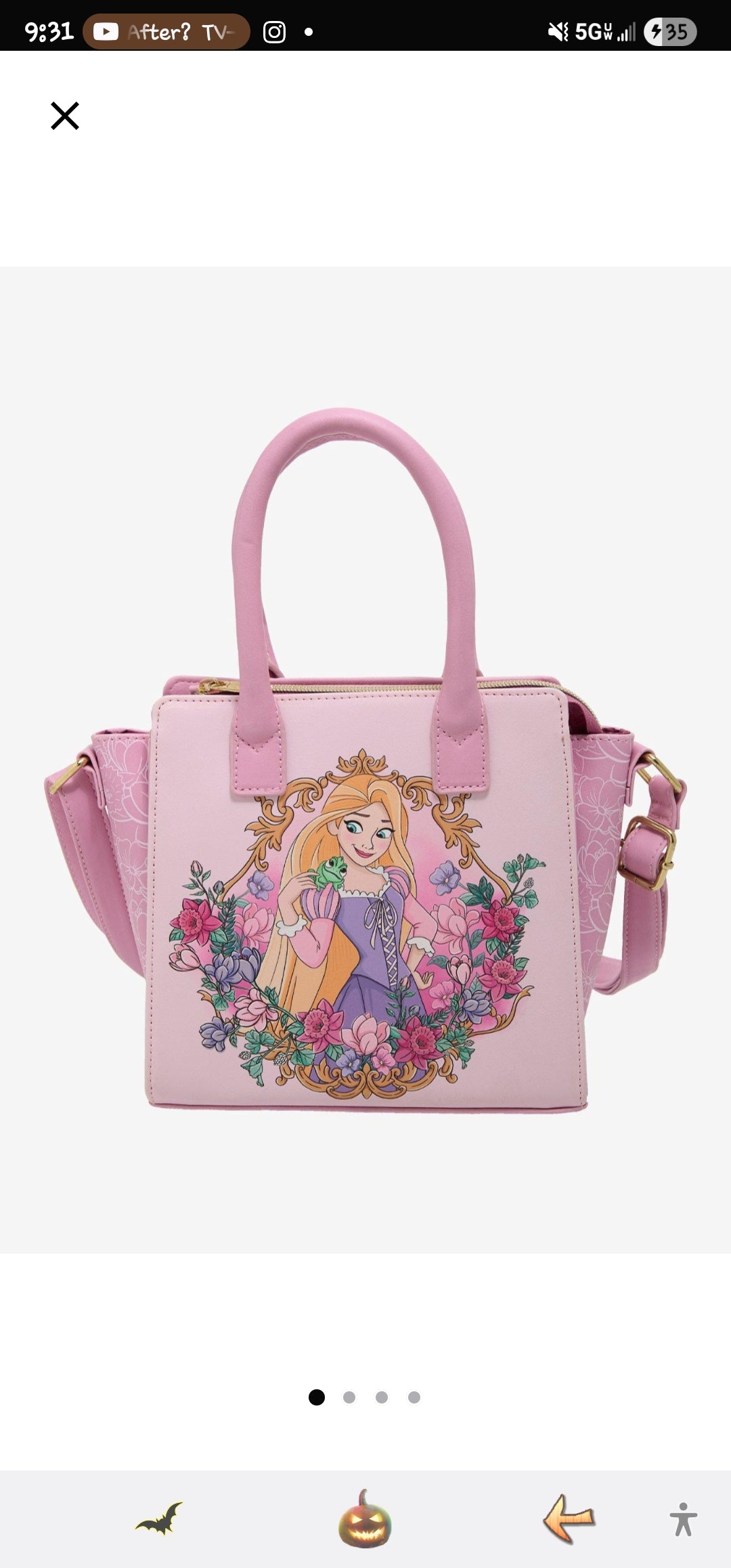 Loungefly Disney Rapunzel Tangled Mini Handbag