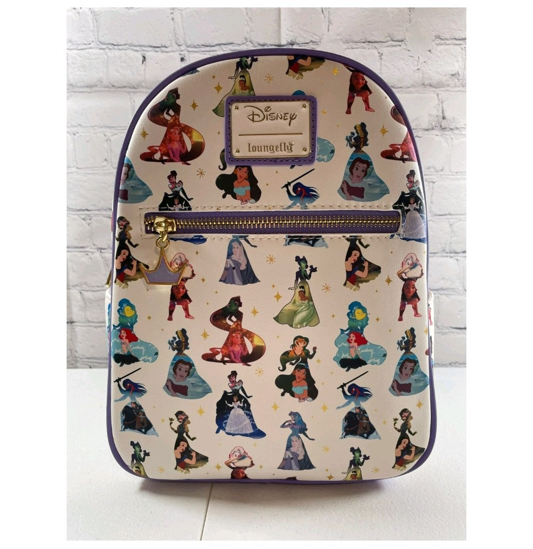 Loungefly Disney Princesses Silhouette Dress Graphic Exclusive Backpack