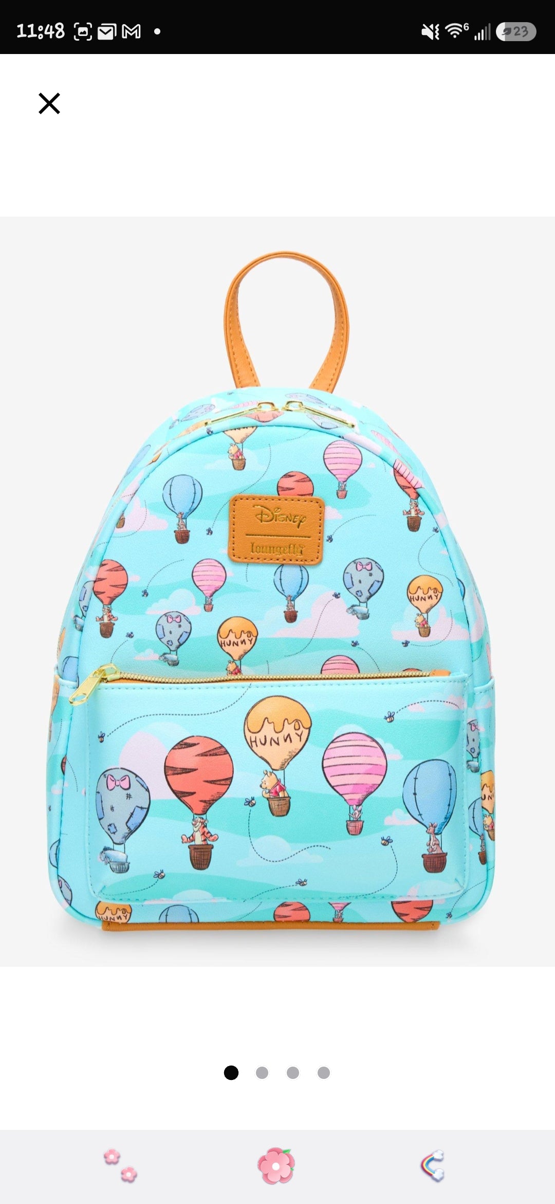 Loungefly Disney Winnie the Pooh and Friends Hot Air Balloons Backpack