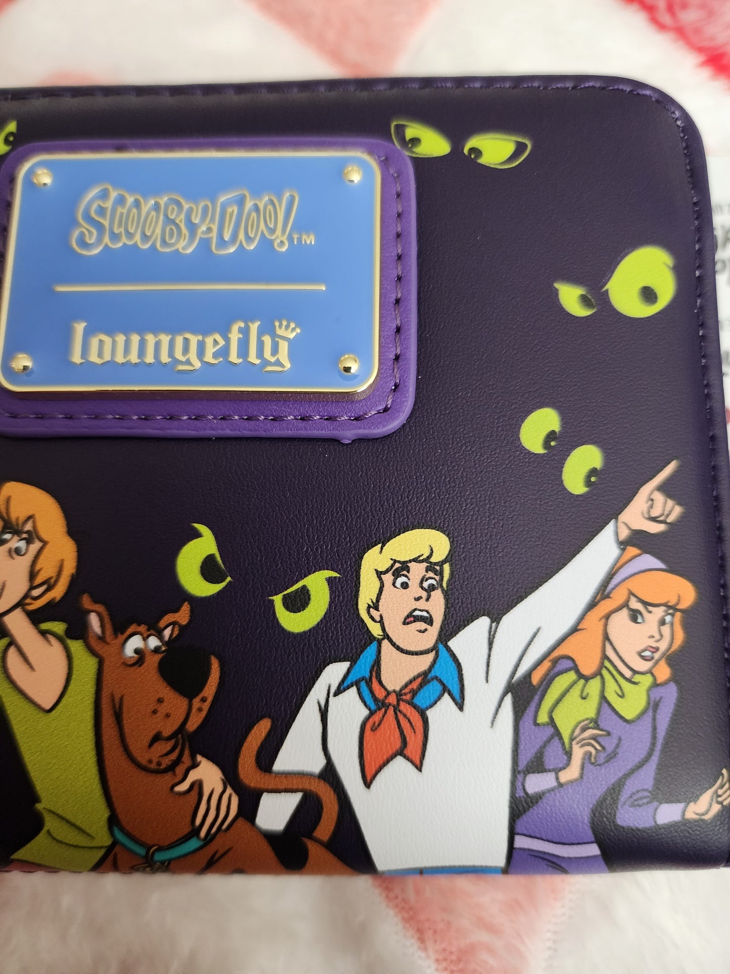 Loungefly Scooby-Doo Shaggy & Scooby Glow in the Dark Eyes Wallet
