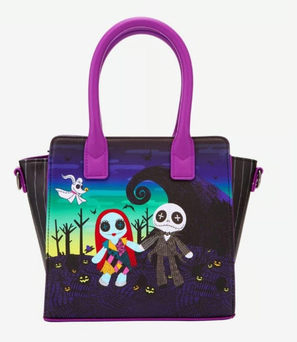 Loungefly Disney Nightmare Before Christmas Jack and Sally Mini Handbag