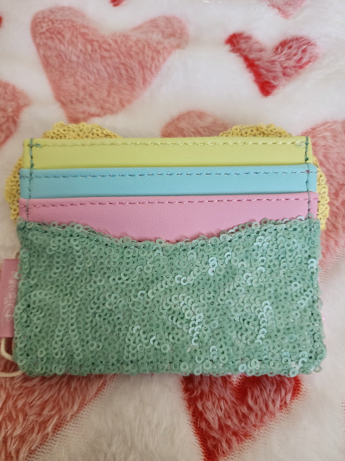 Loungefly Disney Minnie Mouse Pastel Sequin Wallet/Card Holder (LE 1750)