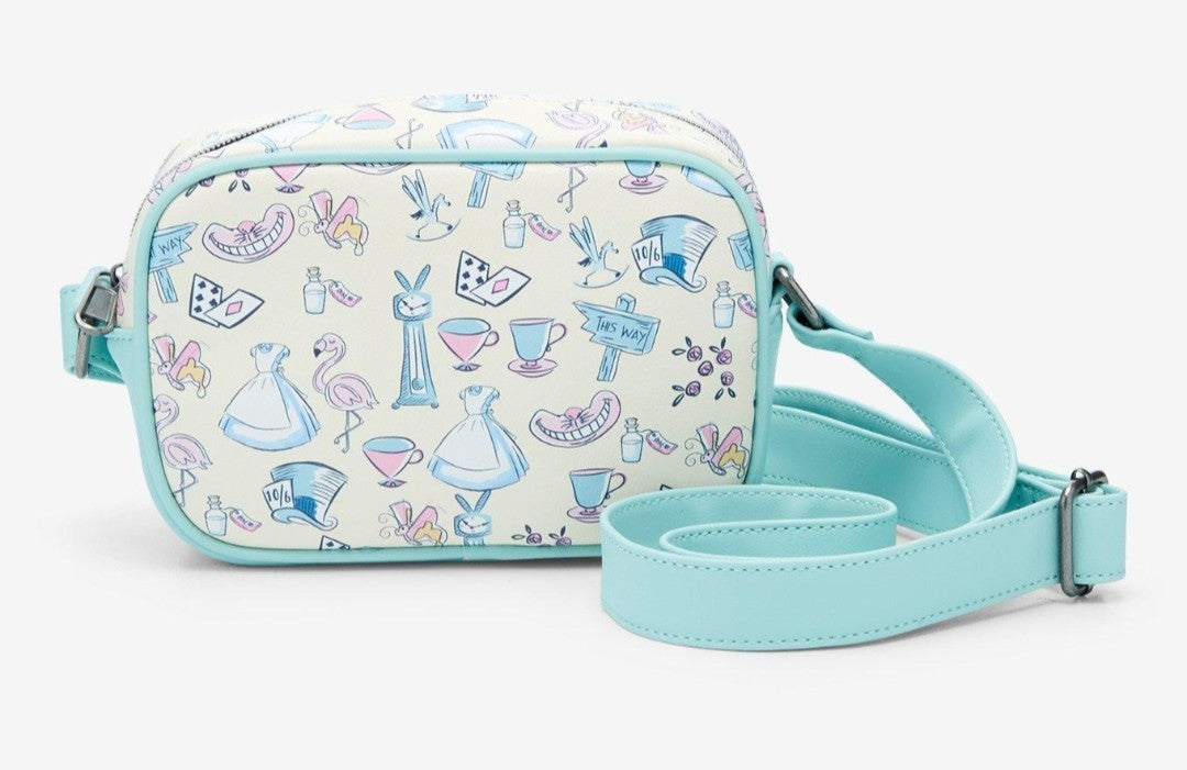 Loungefly Disney Alice in Wonderland Movie Symbols Crossbody Bag