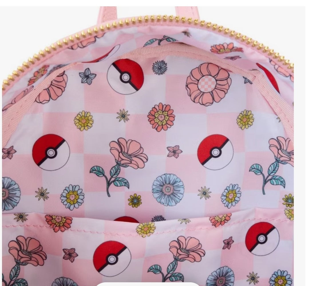 Loungefly Pokemon Pikachu and Eevee Floral Backpack Exclusive