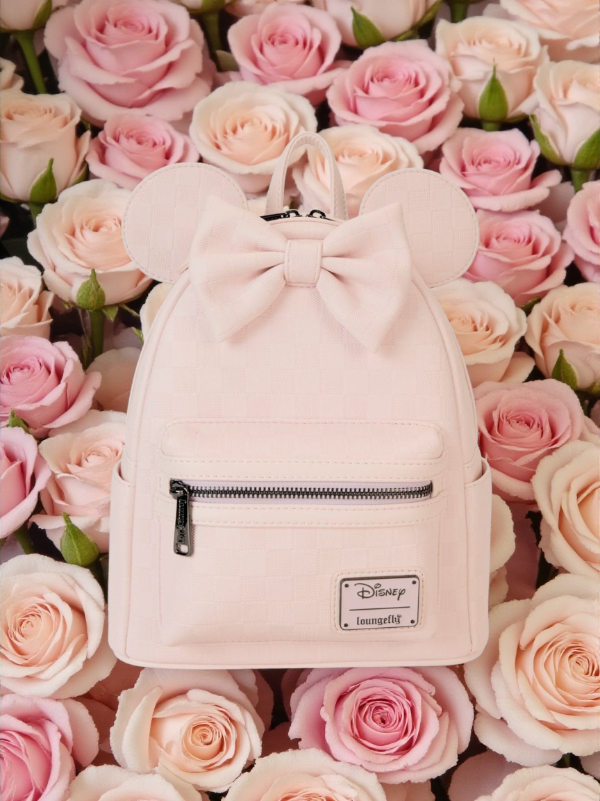 Loungefly Disney Minnie Mouse Ear Checkerboard Backpack