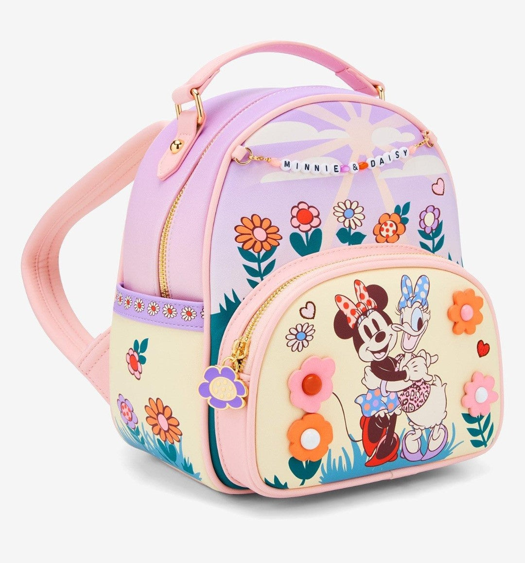 Loungefly Disney Minnie and Daisy Friendship Bracelet Backpack