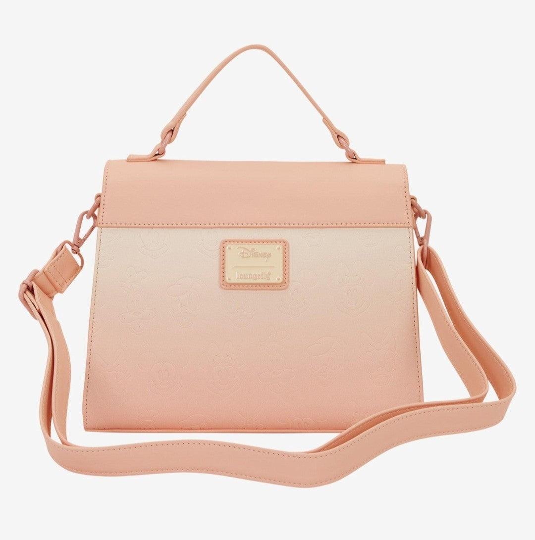 Loungefly Disney Mickey and Friends Pastel Pink Crossbody Bag