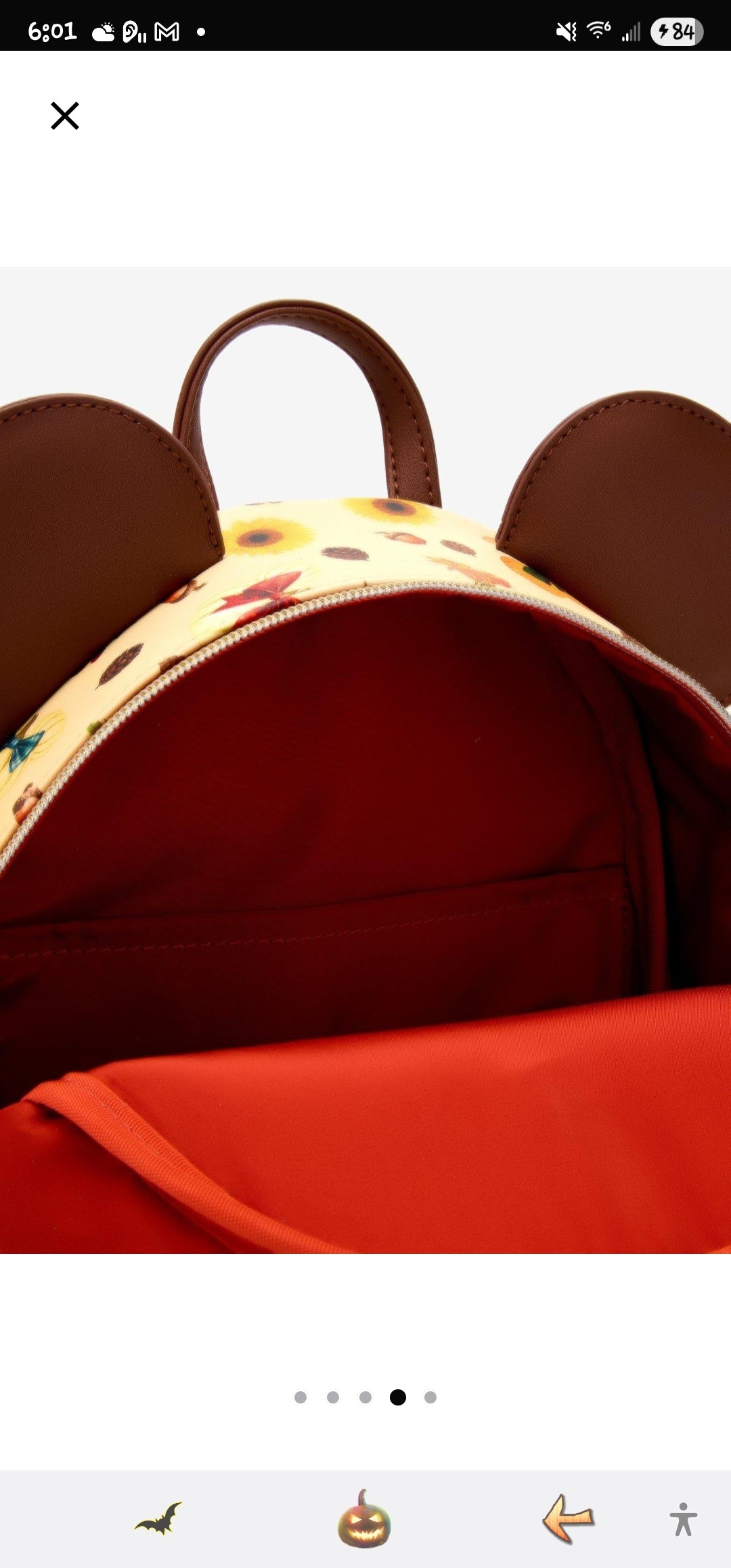 Loungefly Disney Minnie Mouse Fall Ears Backpack