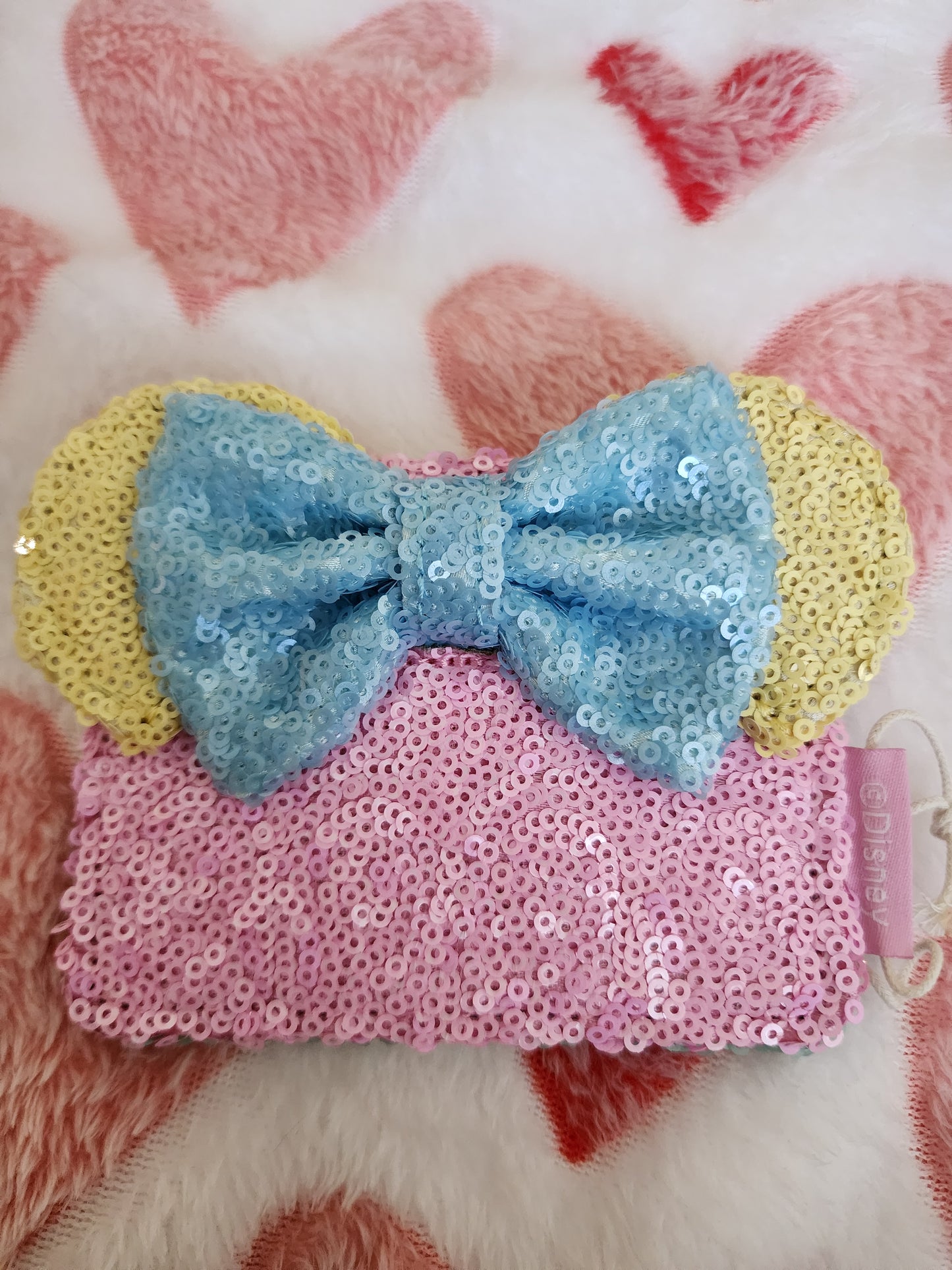 Loungefly Disney Minnie Mouse Pastel Sequin Wallet/Card Holder (LE 1750)