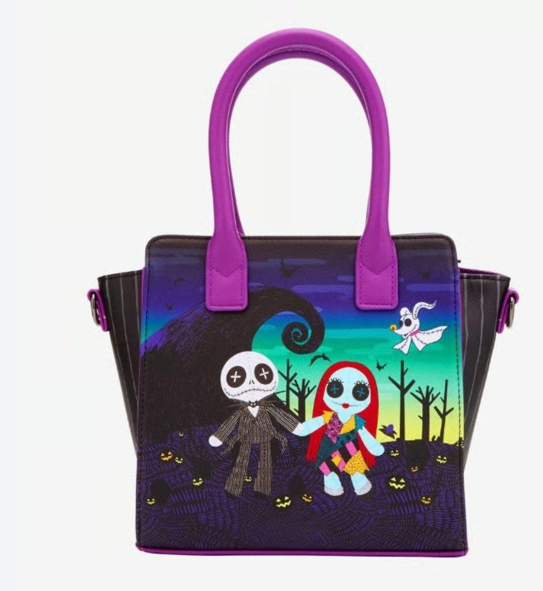 Loungefly Disney Nightmare Before Christmas Jack and Sally Mini Handbag