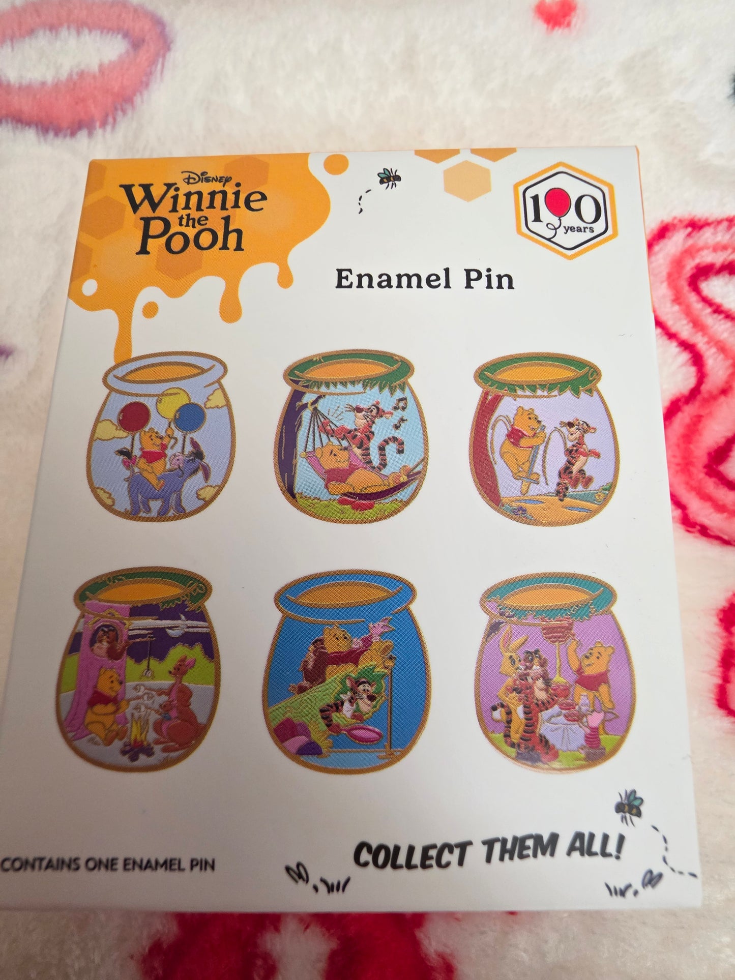 Disney Winnie the Pooh and Friends 100th Anniversary Honey Pot Mystery Pins