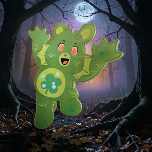 Care Bears Green Clover Swamp Thing Glow in the Dark Hair Clip