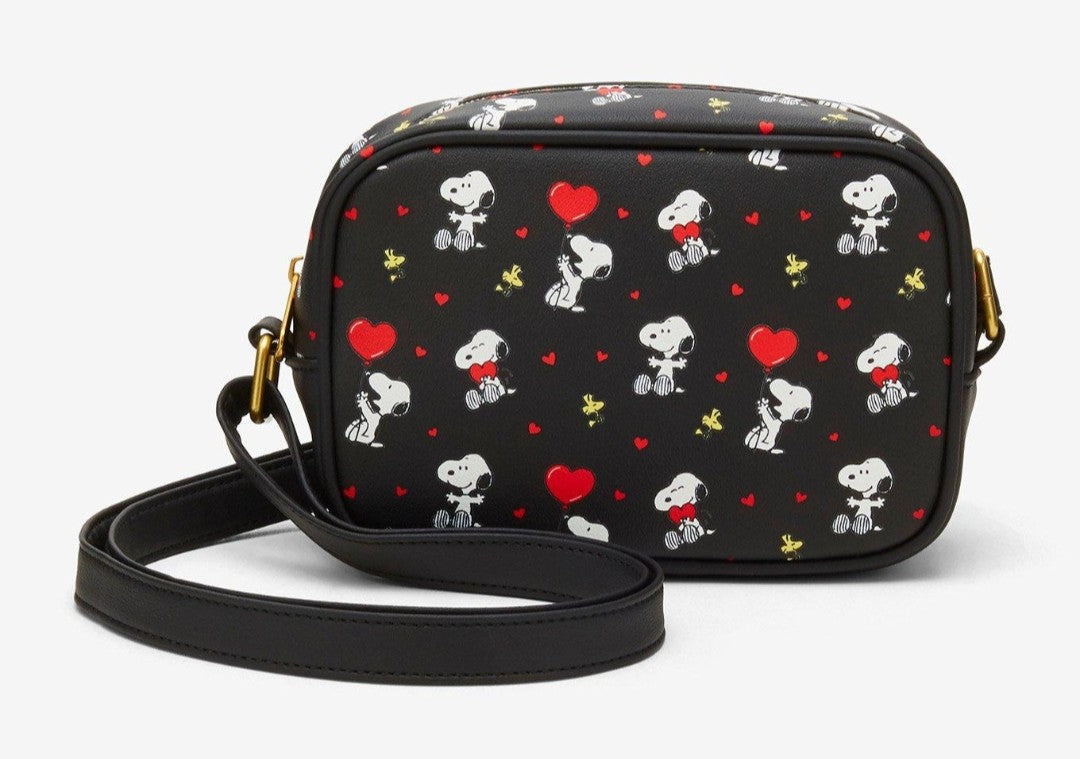 Loungefly Peanuts Snoopy and Woodstock Valentine's Crossbody Bag