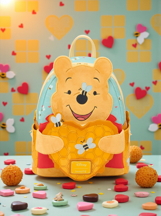 Loungefly Disney Winnie the Pooh Heart Shaped Honeycomb Backpack