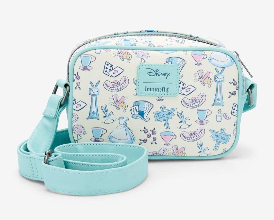 Loungefly Disney Alice in Wonderland Movie Symbols Crossbody Bag