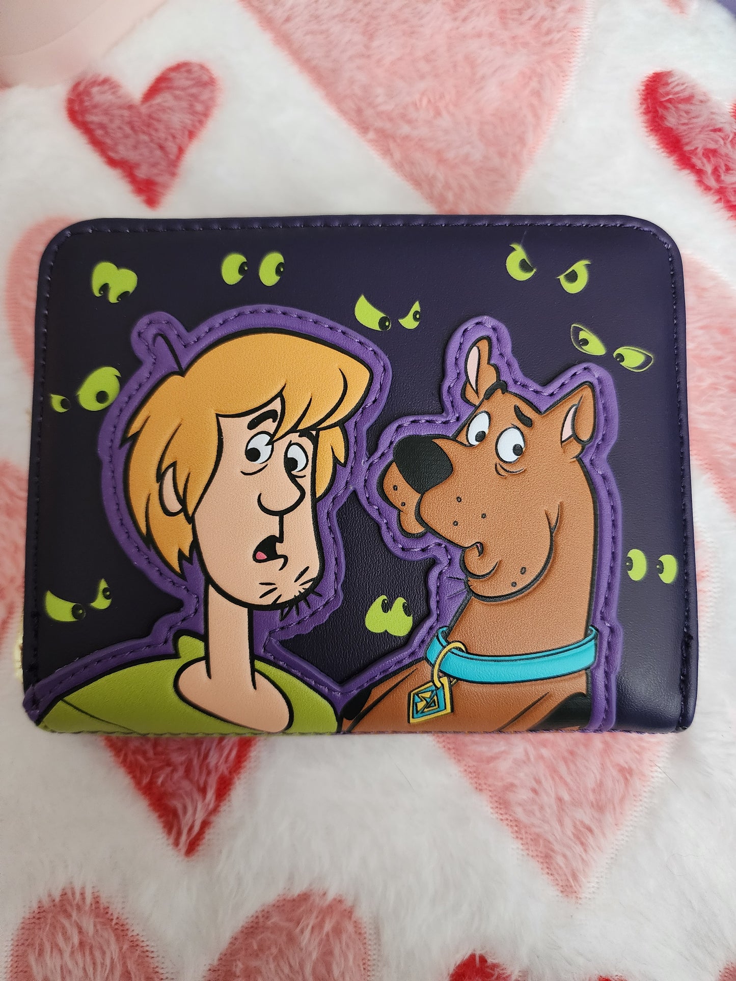 Loungefly Scooby-Doo Shaggy & Scooby Glow in the Dark Eyes Wallet