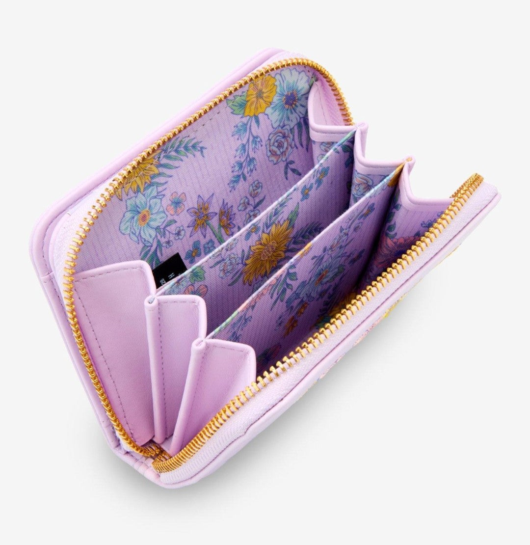 Loungefly Disney Rapunzel and Max Embroidered Floral Wallet