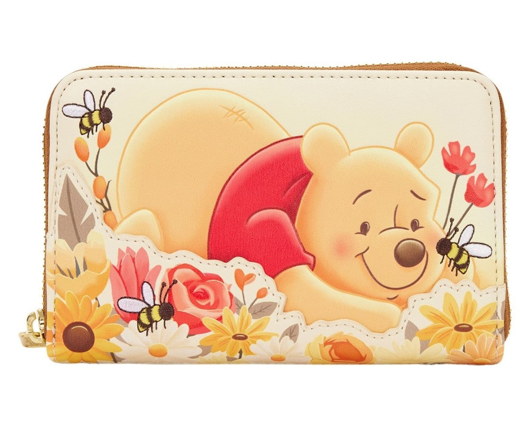 Loungefly Disney Winnie the Pooh Floral Bee Zip Around Wallet