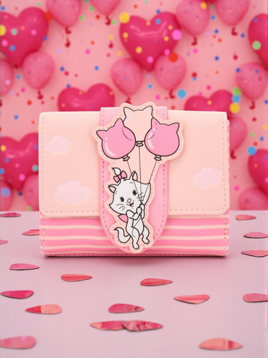 Loungefly Disney Marie Holding Heart Balloons Valentine's Wallet