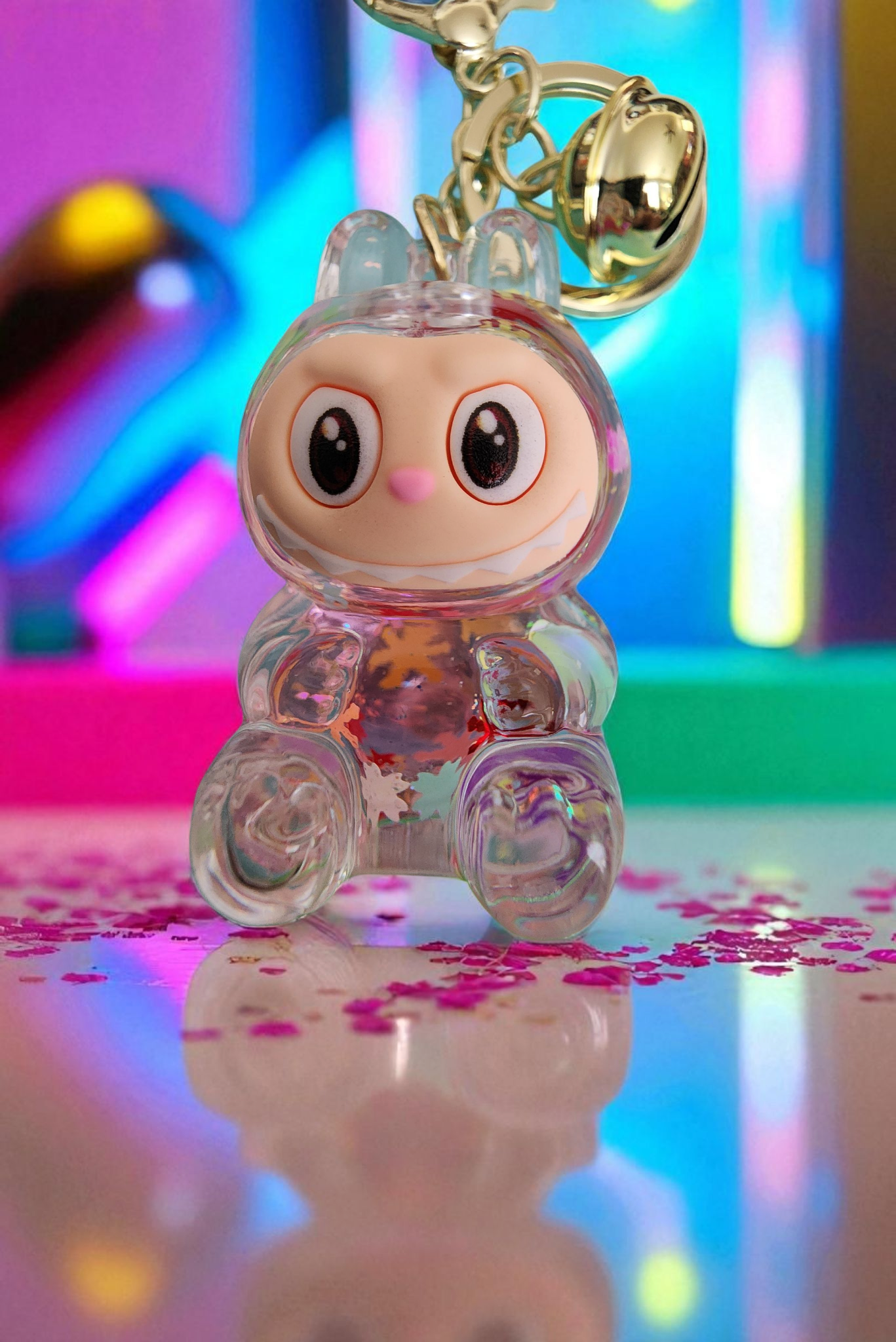 Labubu Glitter 3D Keychains