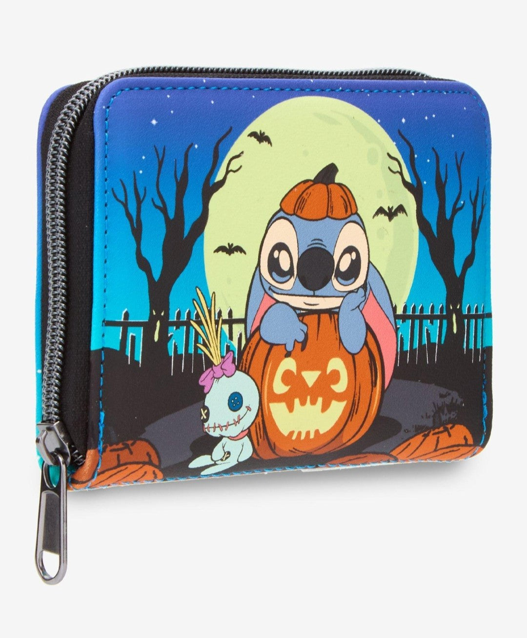 Loungefly Disney Stitch and Scrump Halloween Pumpkin Wallet