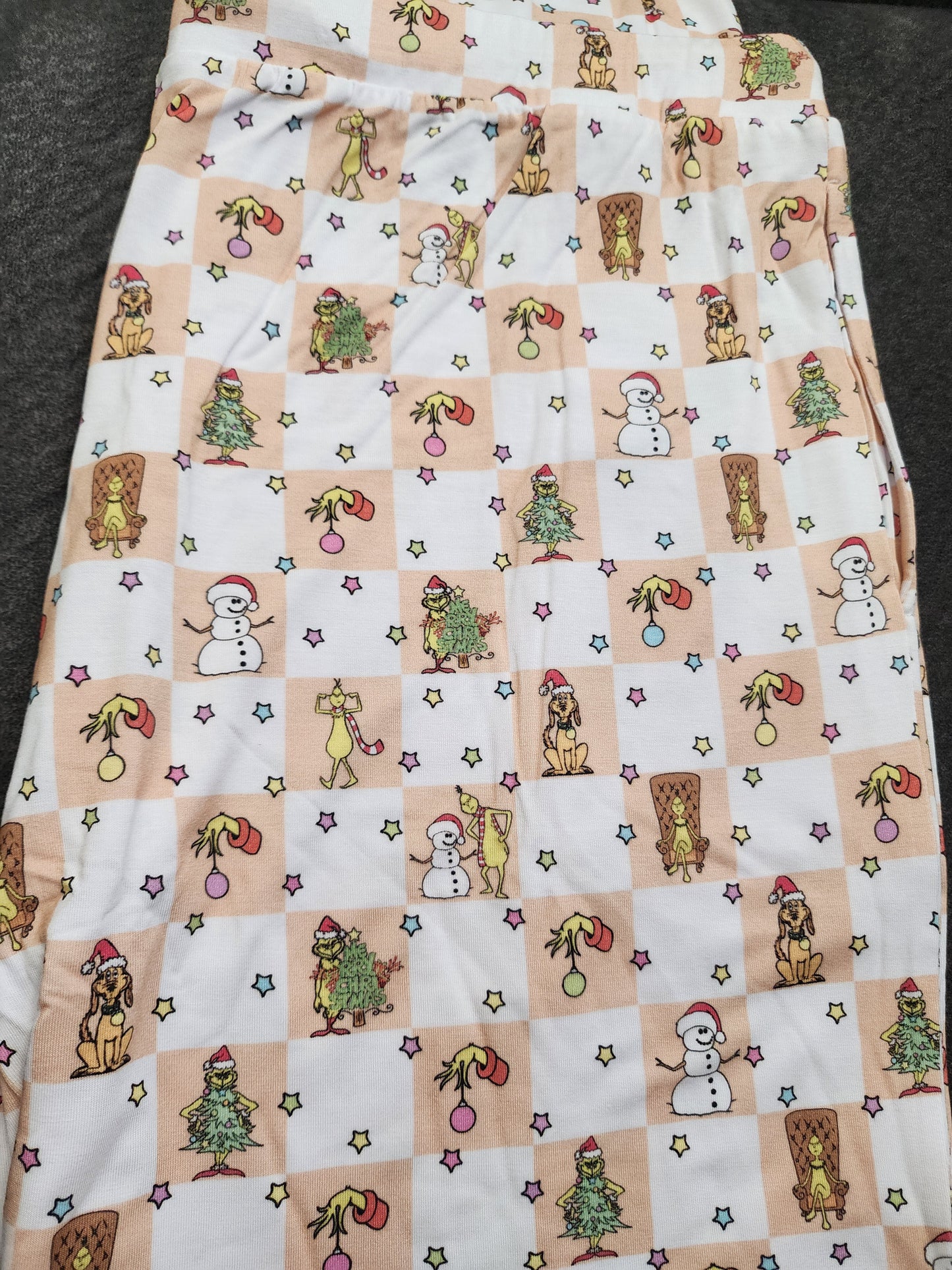 CP Dr. Seuss The Grinch Checked Jogger Leggings