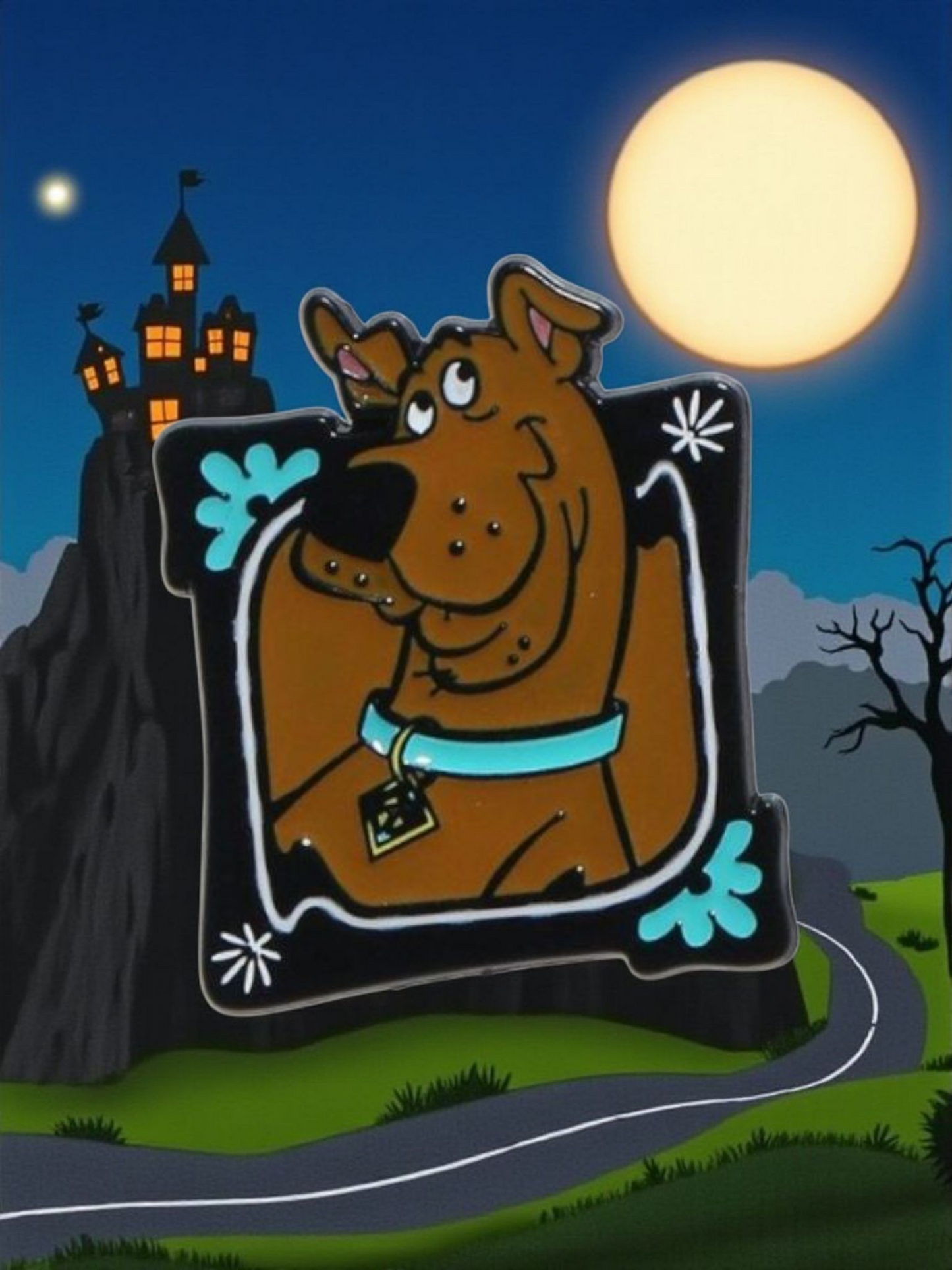 Scooby-Doo Characters In Floral Frames Mystery Pins