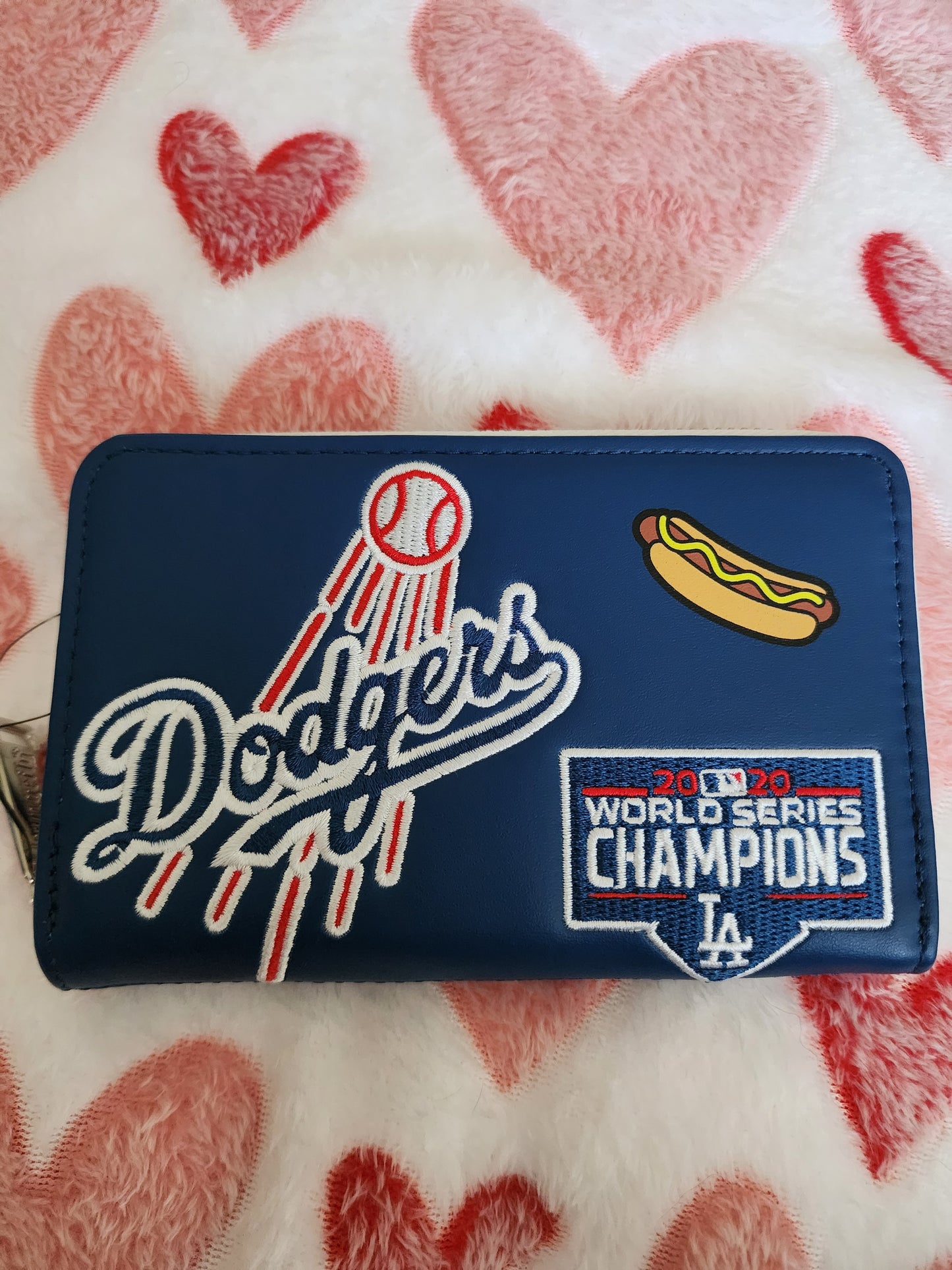 Loungefly MLB Los Angeles Dodgers Patches Zip-Around Wallet