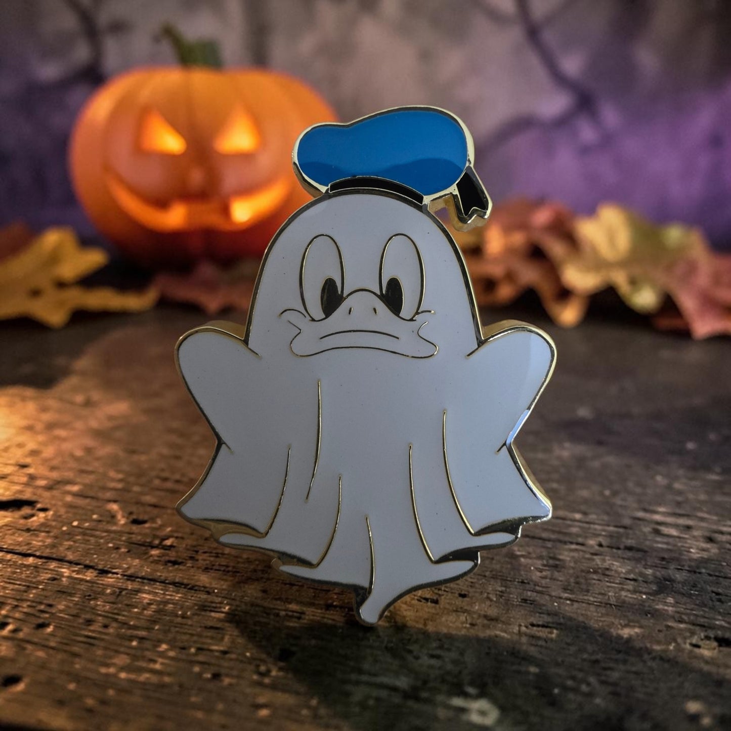 Loungefly Disney Mickey and Friends as Ghosts, Glow in the Dark Mystery Pins