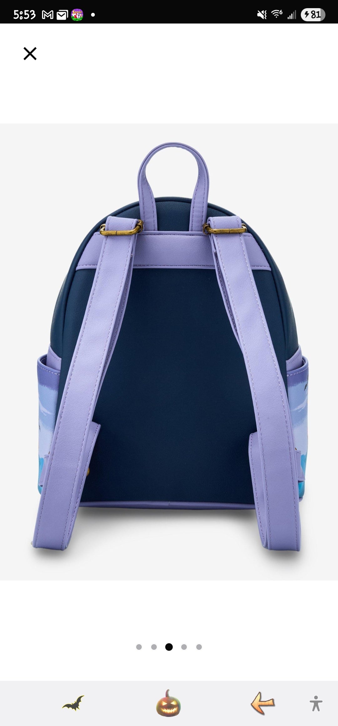 Loungefly Disney Mickey and Friends Halloween Costume Backpack