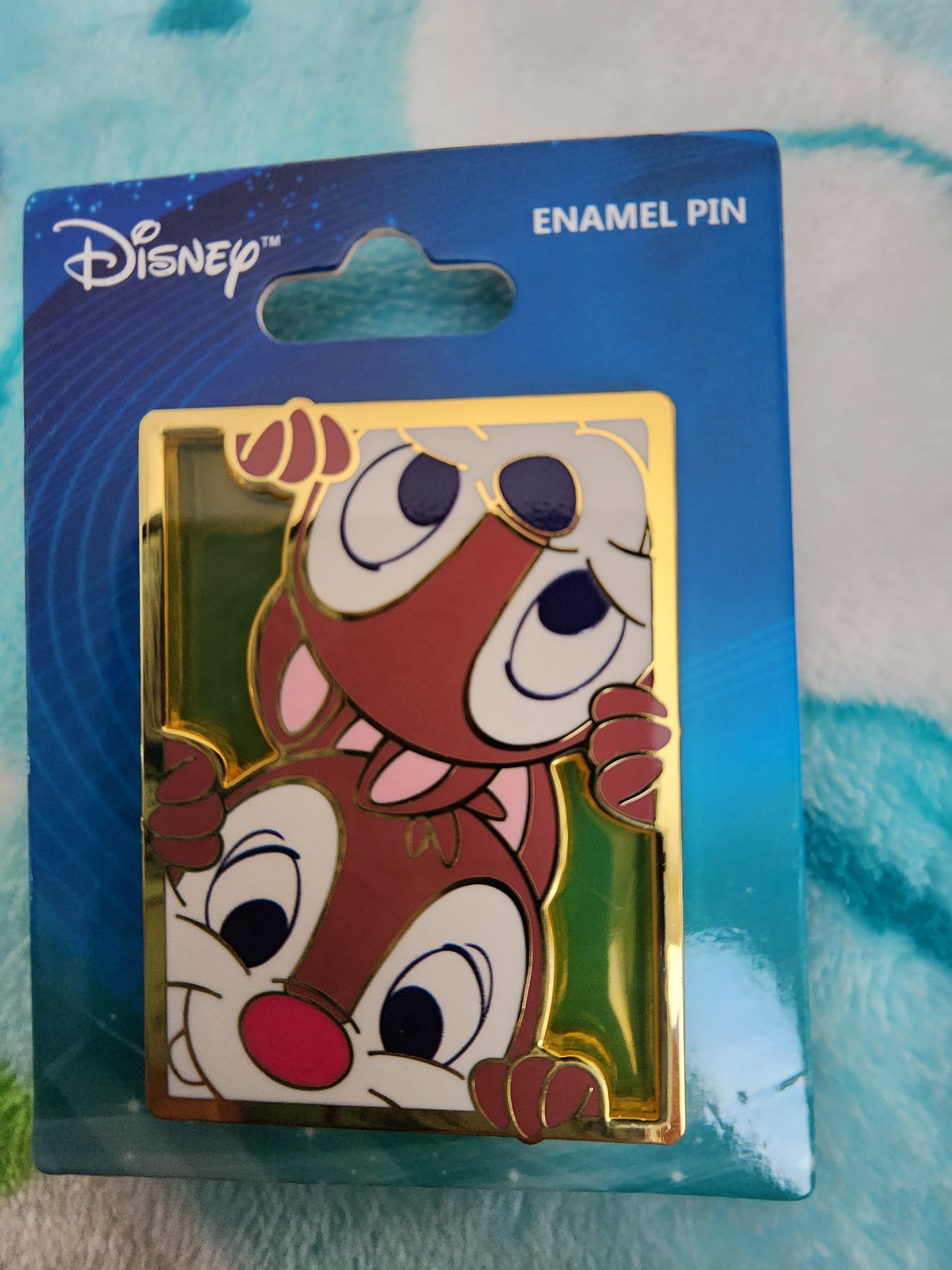 Disney Chip and Dale Silly Portrait Pin