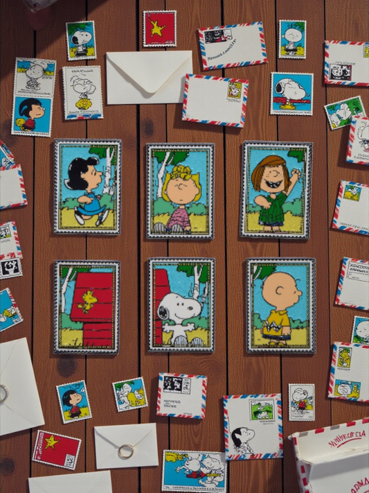 Loungefly Peanuts Characters Postage Stamps Mystery Pins
