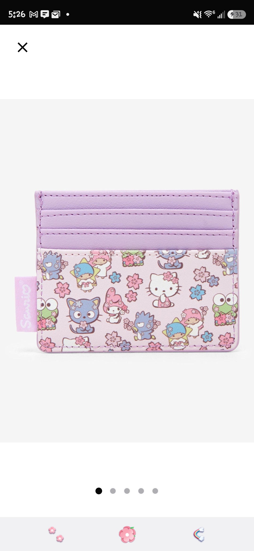 Loungefly Sanrio Hello Kitty and Friends Cherry Blossom Card Holder