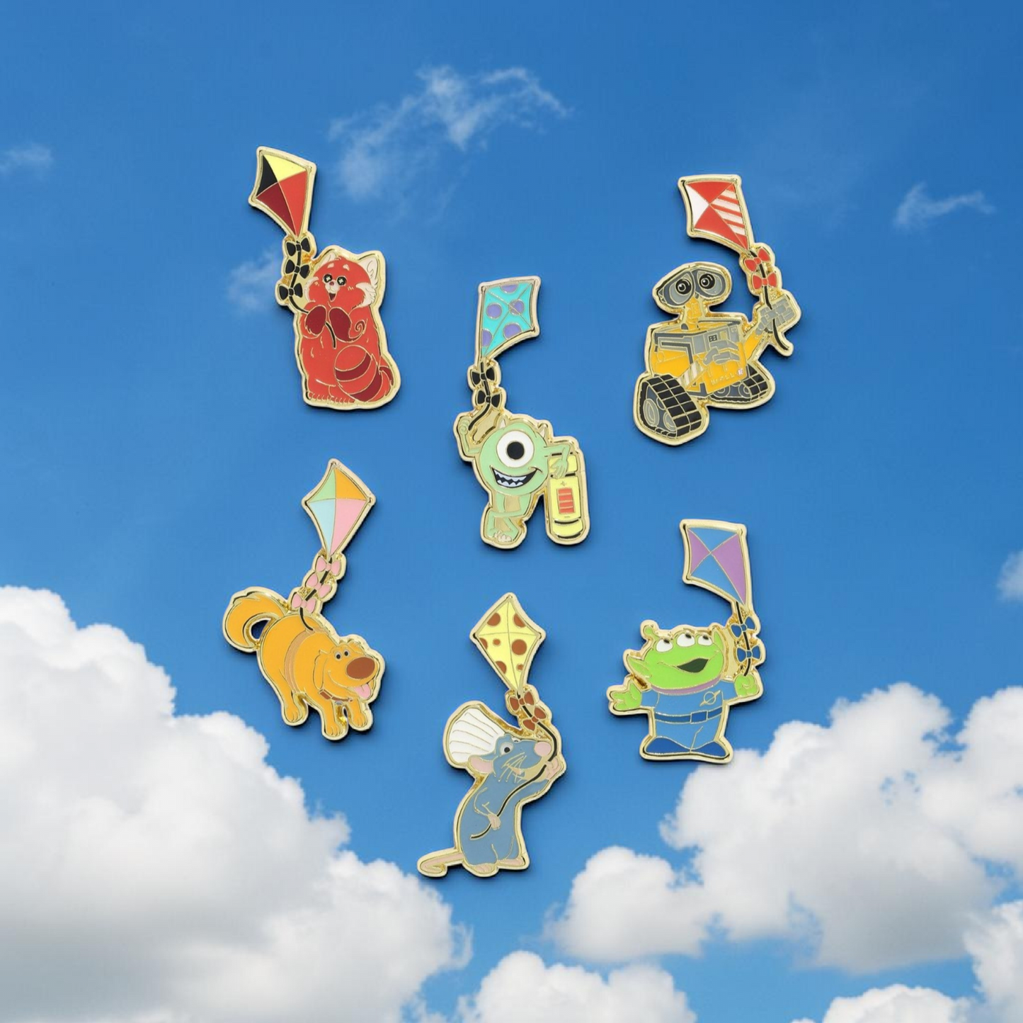 Loungefly Disney Pixar Characters Flying Kites Mystery Pins