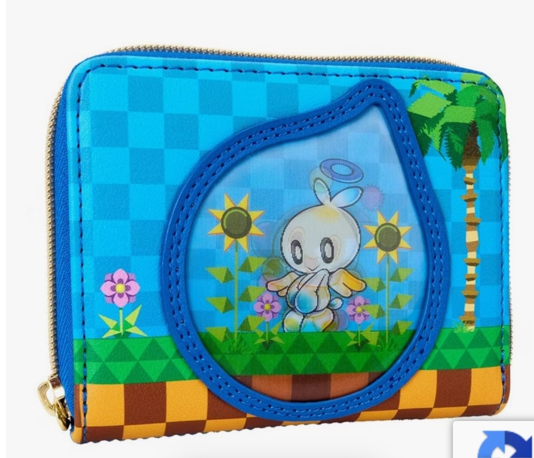 Loungefly Sonic the Hedgehog Chaos Garden Lenticular Exclusive Wallet