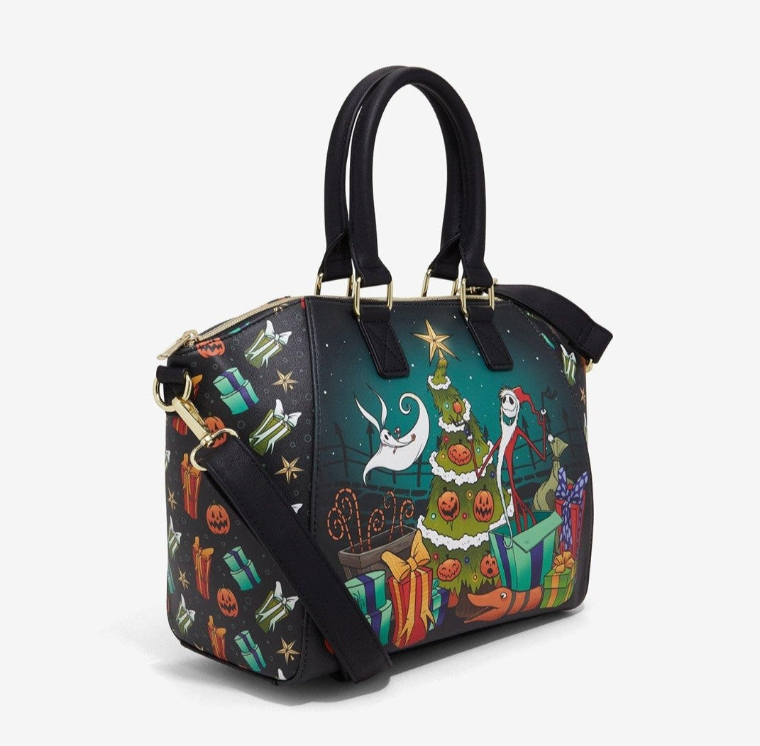 Loungefly Disney Nightmare Before Christmas Sandy Claus & Zero Holiday Handbag
