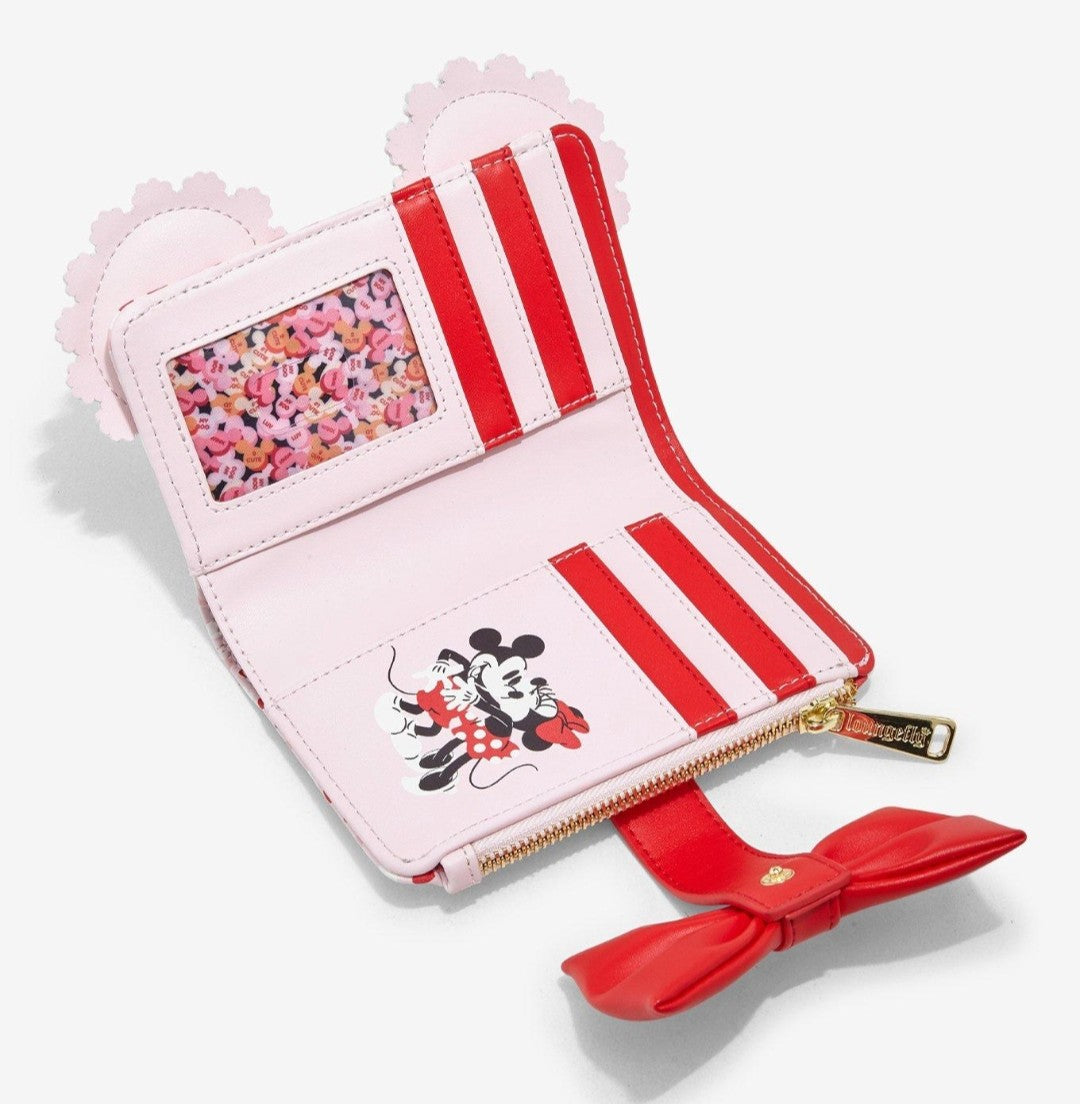 Loungefly Disney Minnie & Mickey Valentine's Ears Wallet