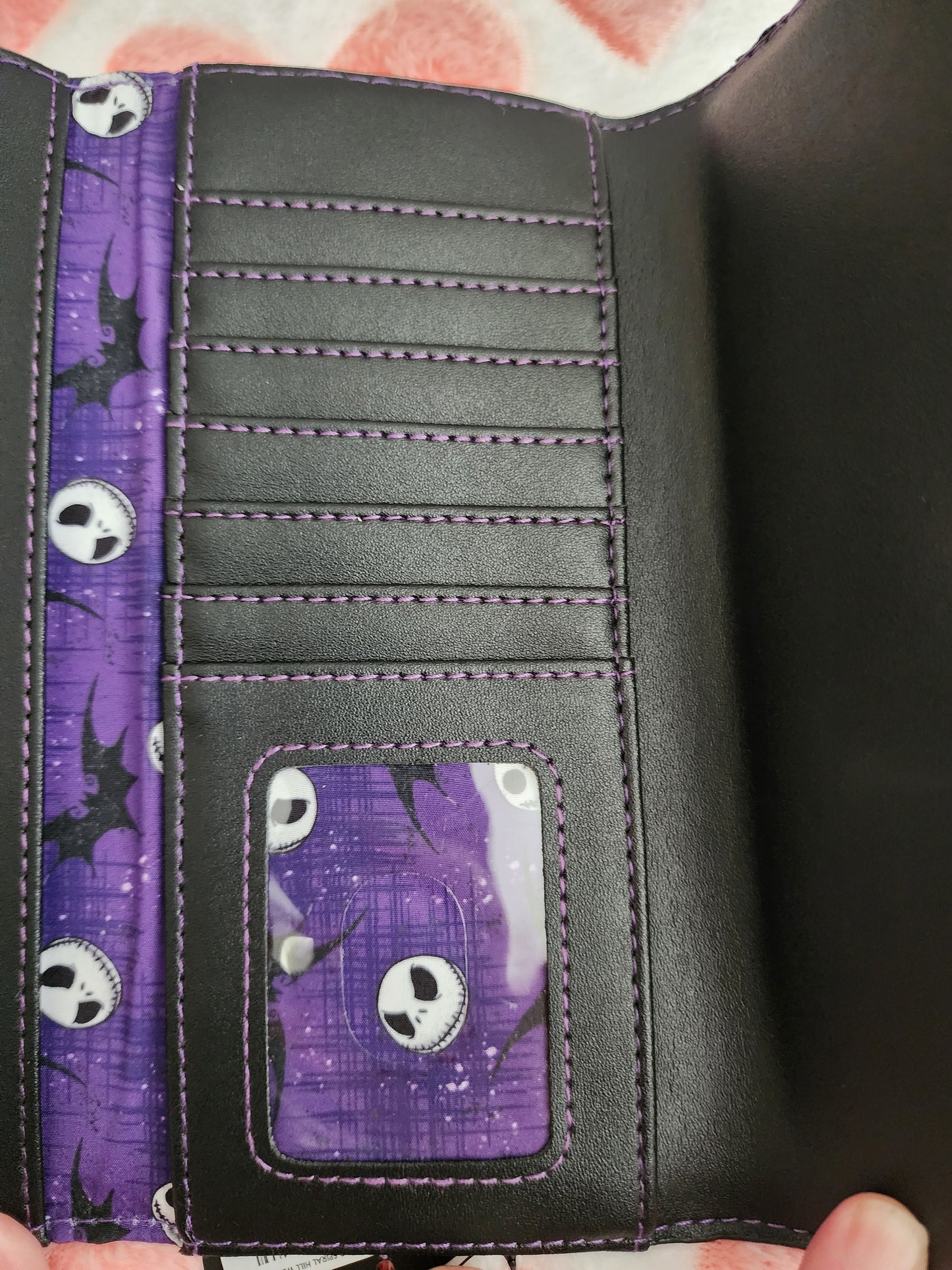 Loungefly Disney Nightmare Before Christmas Jack and Sally Spiral Hill Wallet