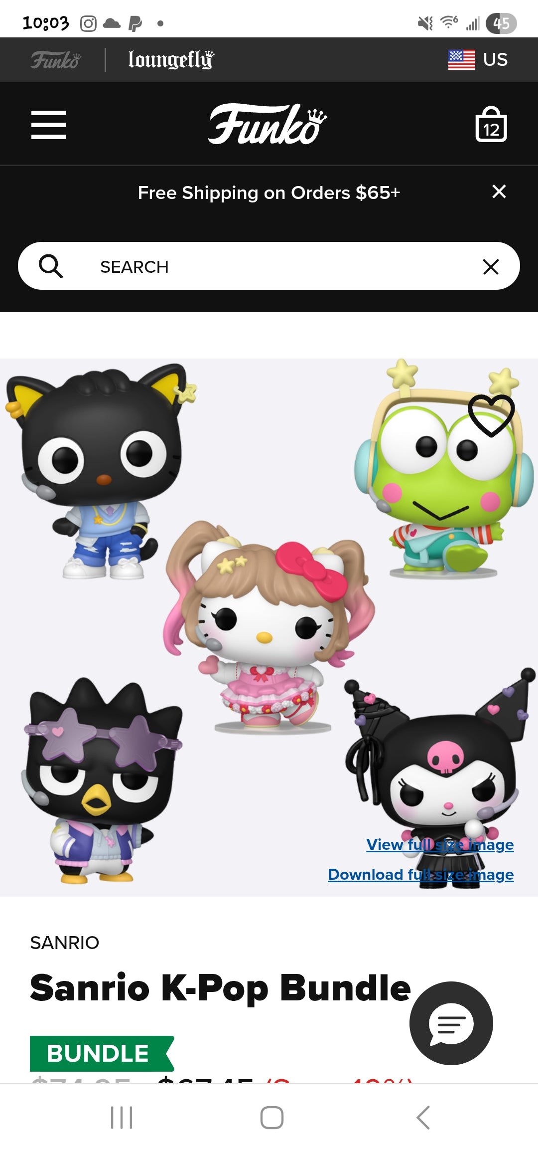 Funko Pop Hello Kitty and Friends K-Pop Pop Figure