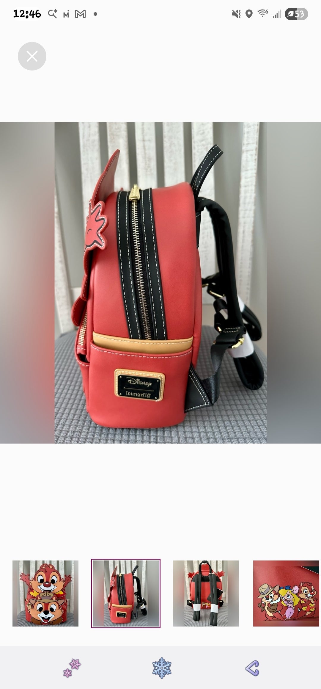 Loungefly Disney Chip and Dale Rescue Rangers Exclusive Backpack