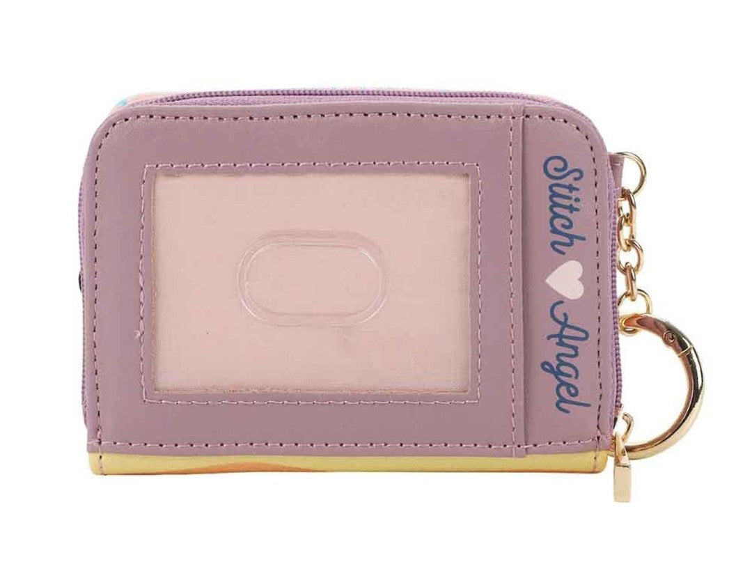 Disney Stitch and Angel Mini Zip Around Wallet